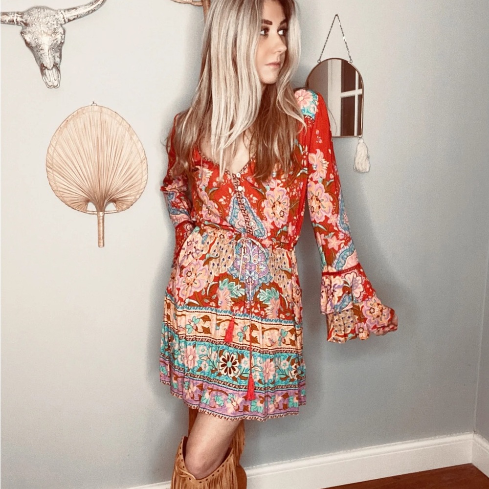 Spell lotus play dress ruby